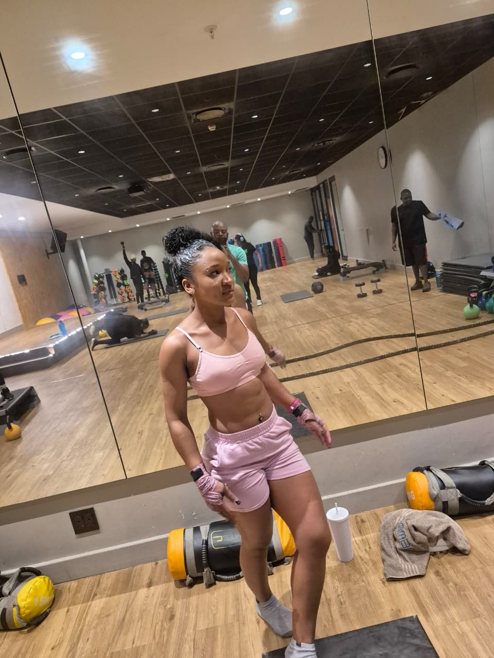 Group fitness session